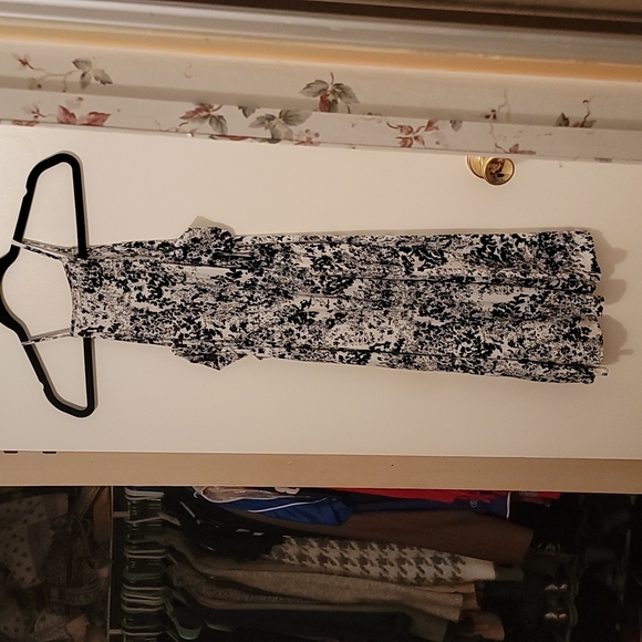 Soft Flowy Modest Cold Shoulder Sheath Dress with Side Slits - Picture 2 of 4